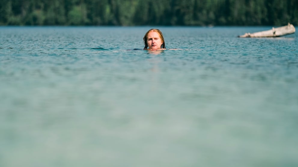 Urinating in a Swimming Lake