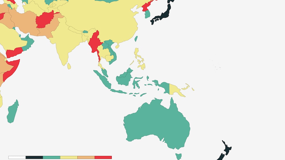 Asia-Pacific in the Global Peace Index