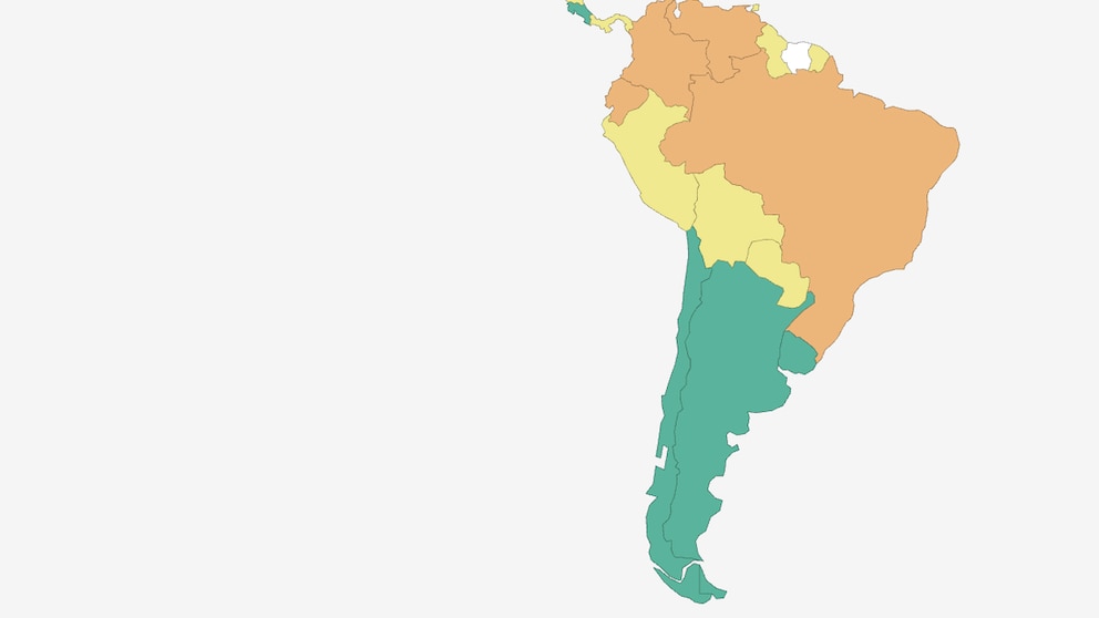 South America in the Global Peace Index 2025