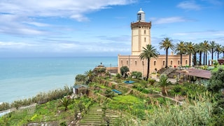 Cape Spartel with the lighthouse in traditional local architecture