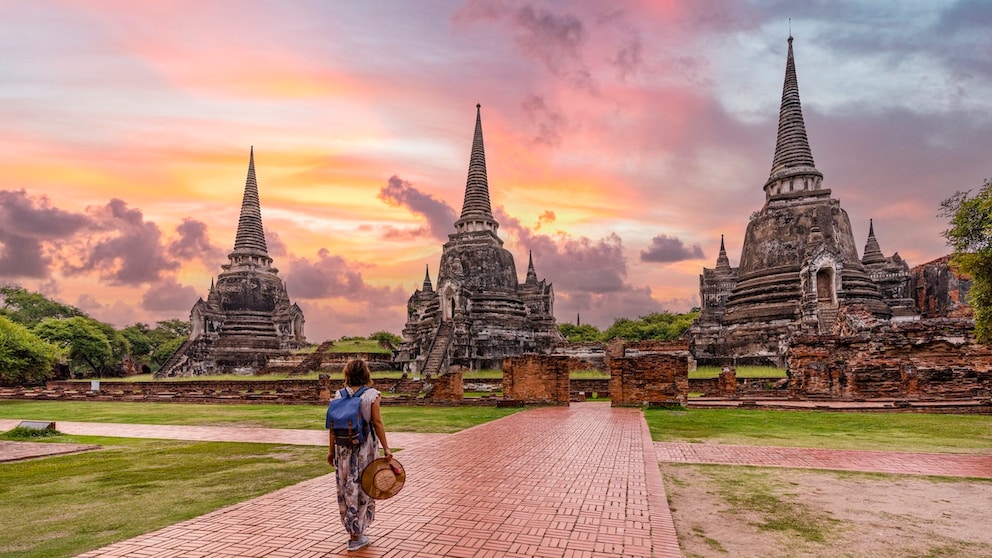 Thailand With Three Towers in the Background