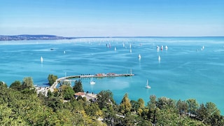 Lake Balaton, also known as the Plattensee, is a popular vacation destination.