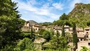 The medieval village of Saint-Guilhem-le-Désert is picturesquely situated in the Hérault region.