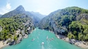 Deep gorges and water below reminiscent of the Caribbean–welcome to Verdon in the French Provence.