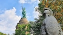 The Teutoburg Forest is a place of nature, myths, and legends—pictured here is the historic Hermannsdenkmal.