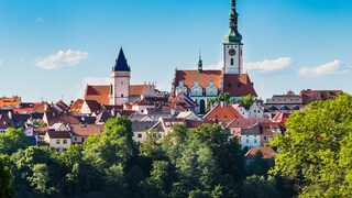 The old town of Tábor in southern Czechia. The city was founded in the 15th century as one of the most important strongholds of the Hussite anti-Catholic movement.