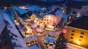 High above the Elbe River on Königstein, the Christmas market takes place annually.