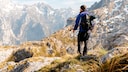 Hiking in the Mountains in Early Winter