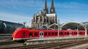S-Bahn in Front of Cologne Cathedral
