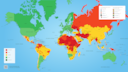 The Risk Map from the analysis company A3M highlights which countries pose dangers to travelers in 2026—and which do not.