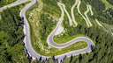 The winding Silvretta High Alpine Road is popular with tourists.