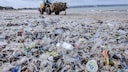 Trash Piles Up at Kedonganan Beach in Bali