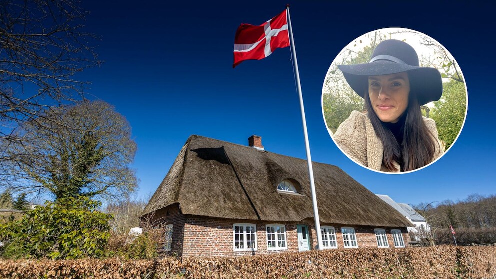 In this charming house in Denmark, Nina Hamer, 46, lives with her husband and daughter.