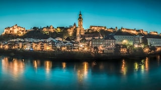 The Castle and Old Town of Burghausen in Evening Light