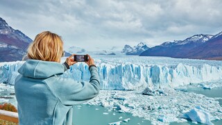 The Perito Moreno Glacier is located in Patagonia in the southwest of Argentina.