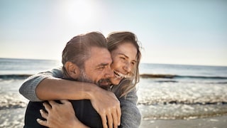 Happy Couple on the Beach