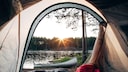 Camping by a Lake in Sweden