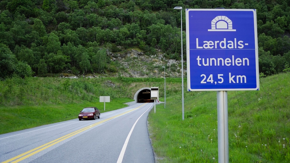 The Laerdal Tunnel in Norway is the longest road tunnel in the world.