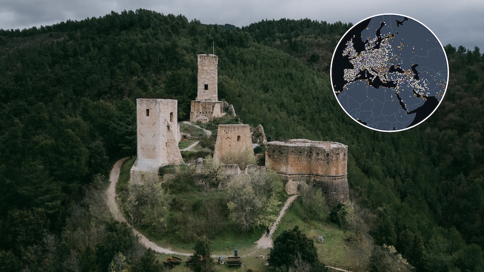Castle Map Italy: Castello di Popoli