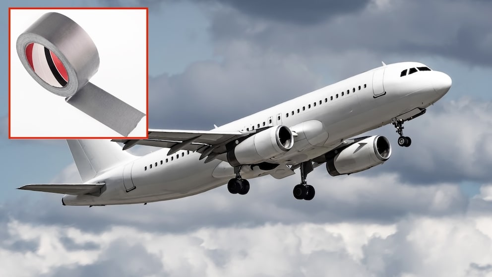 An American Airlines passenger was restrained with tape on the plane.